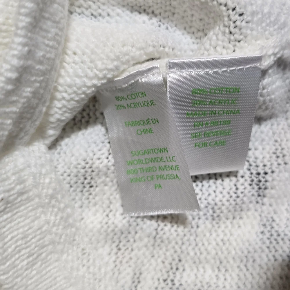 Lilly Pulitzer Danette Sunny Intarsia Sweater White Knit Small - Picture 4 of 4